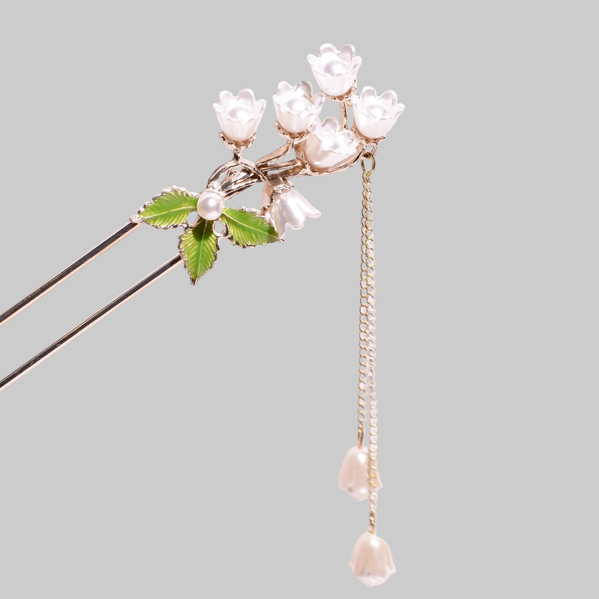 Kanzashi Antique Silver Vine Crest Hairpin Yukata Elegant matching pair GS622 Vintage Kanzashi Set Japanese Traditional Wedding Hair  main image 2
