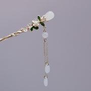 Garden Blossom Droplet Tassel Hairpin
