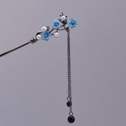 Spring Blossom Pearl Tassel Hairpin