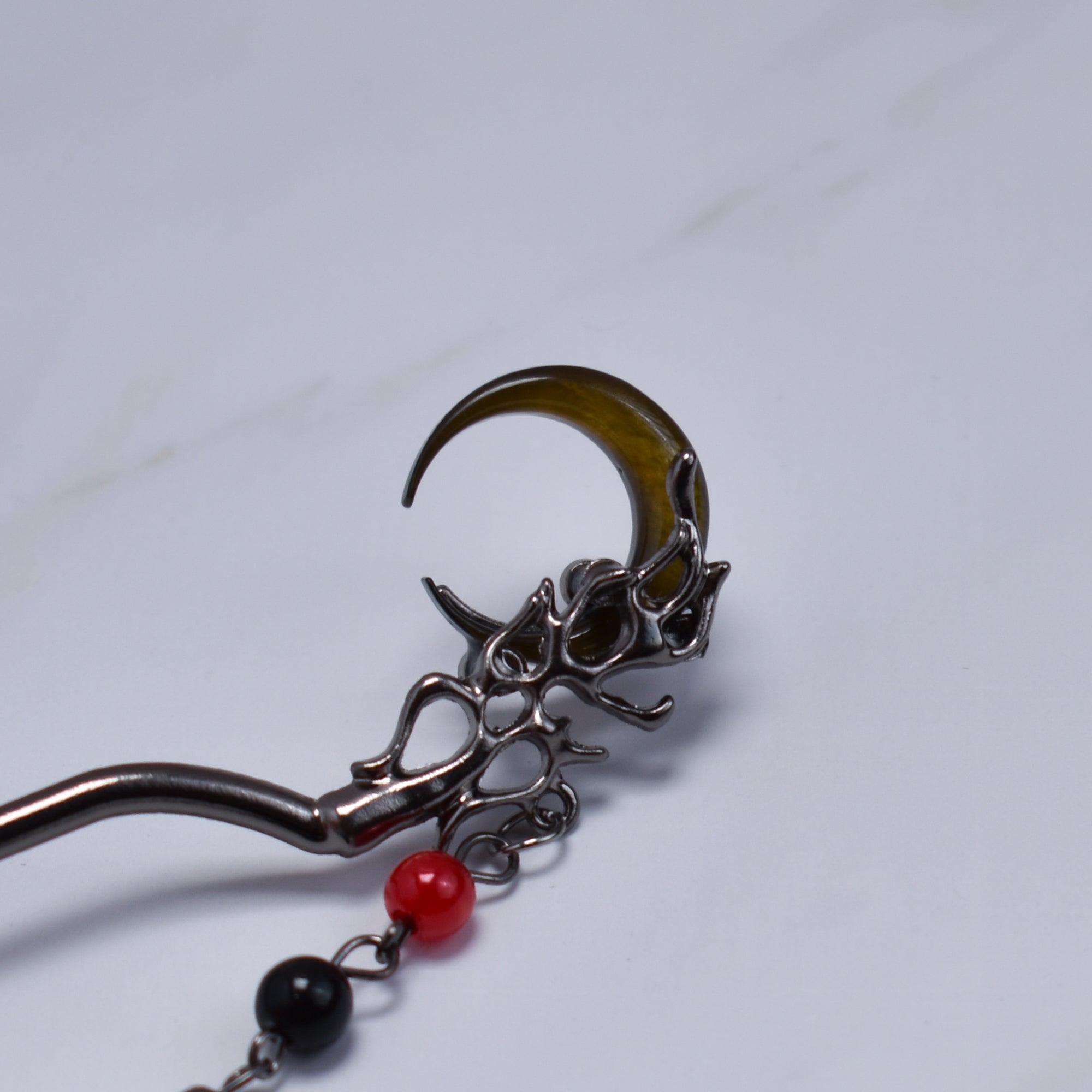 Midnight Moon Warrior Hairpin