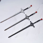 Enchanted Blade Hairpin – Trio of Finishes (Silver • Gunmetal • Black)