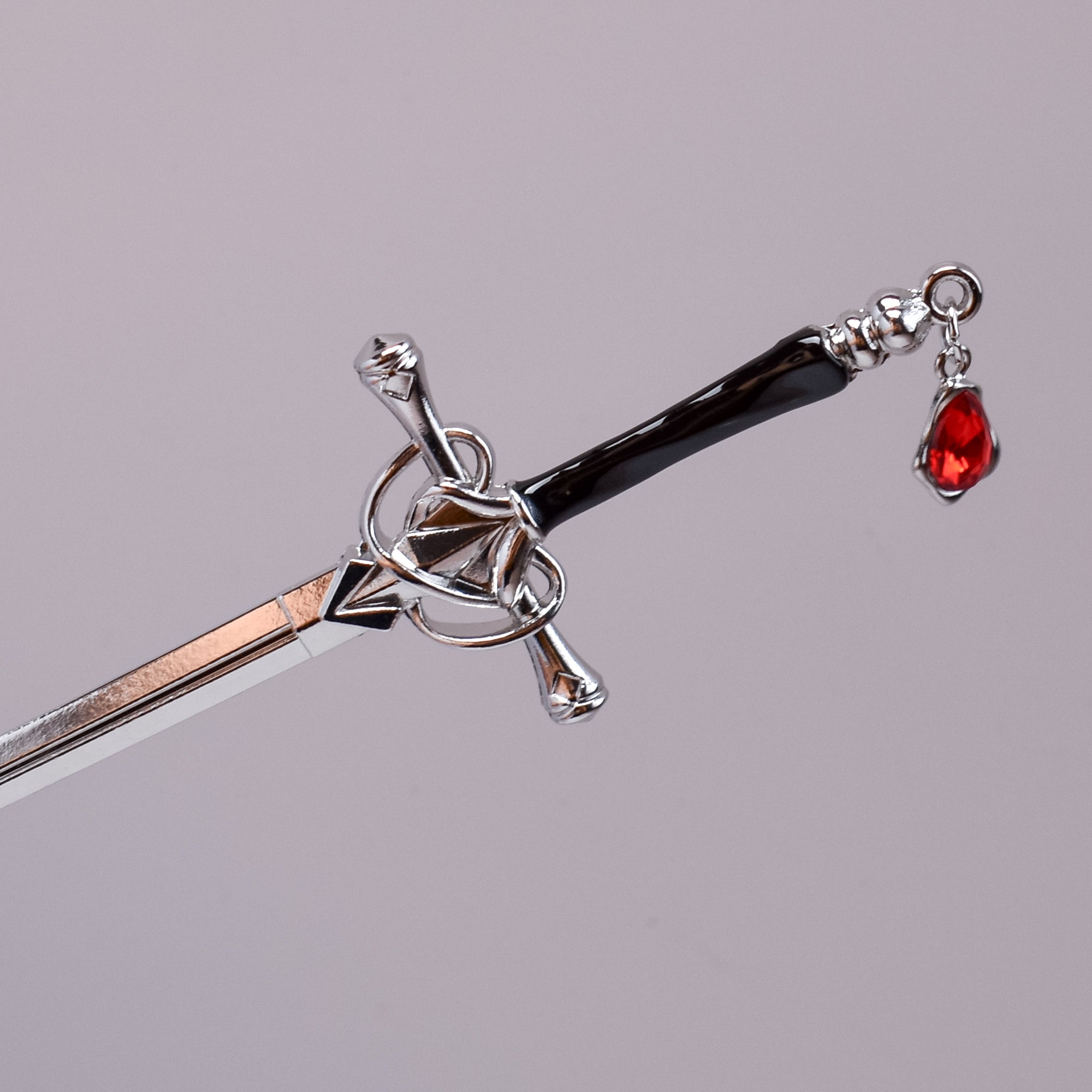 Enchanted Blade Hairpin – Trio of Finishes (Silver • Gunmetal • Black)