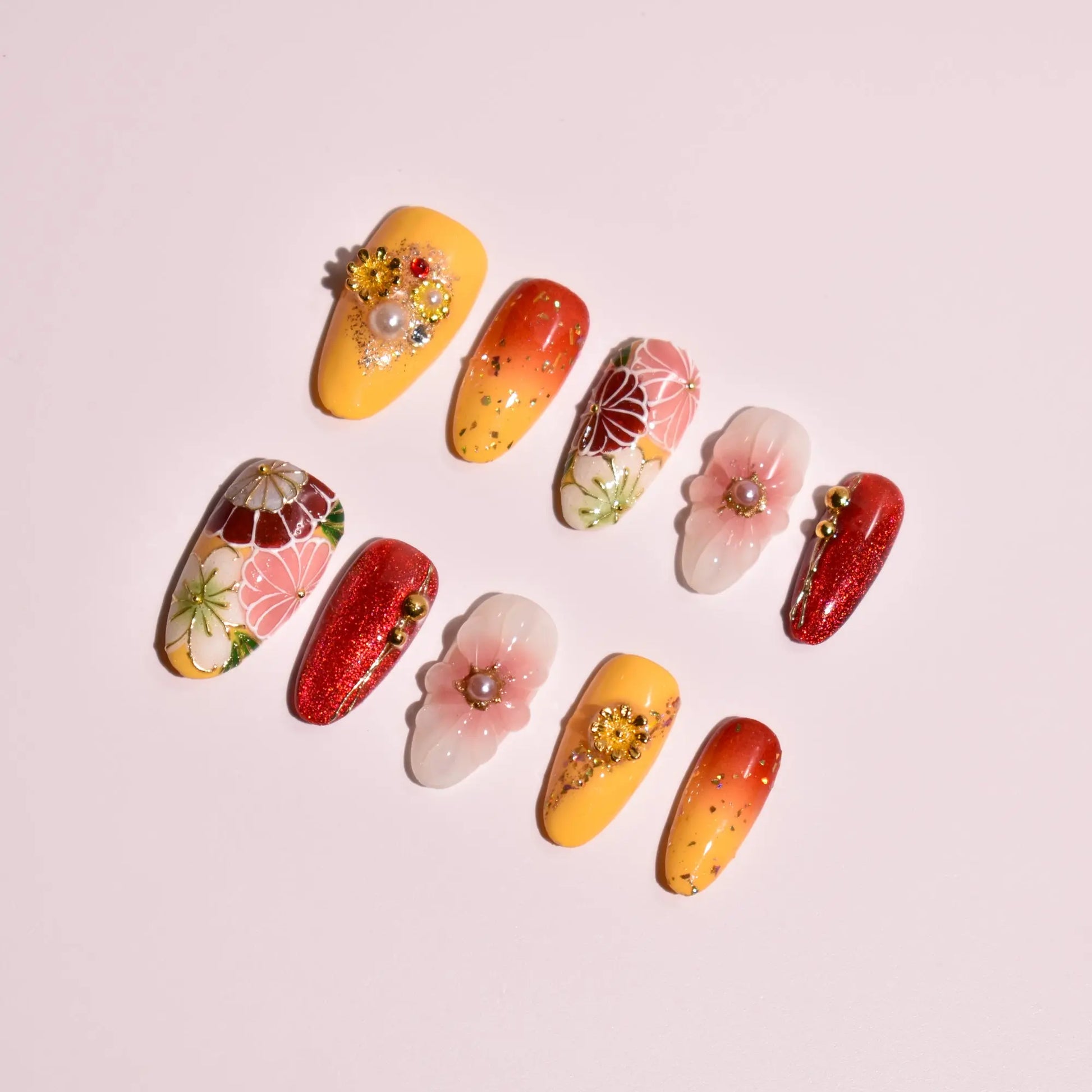 Draft Nailset B1B57 Bling Empire