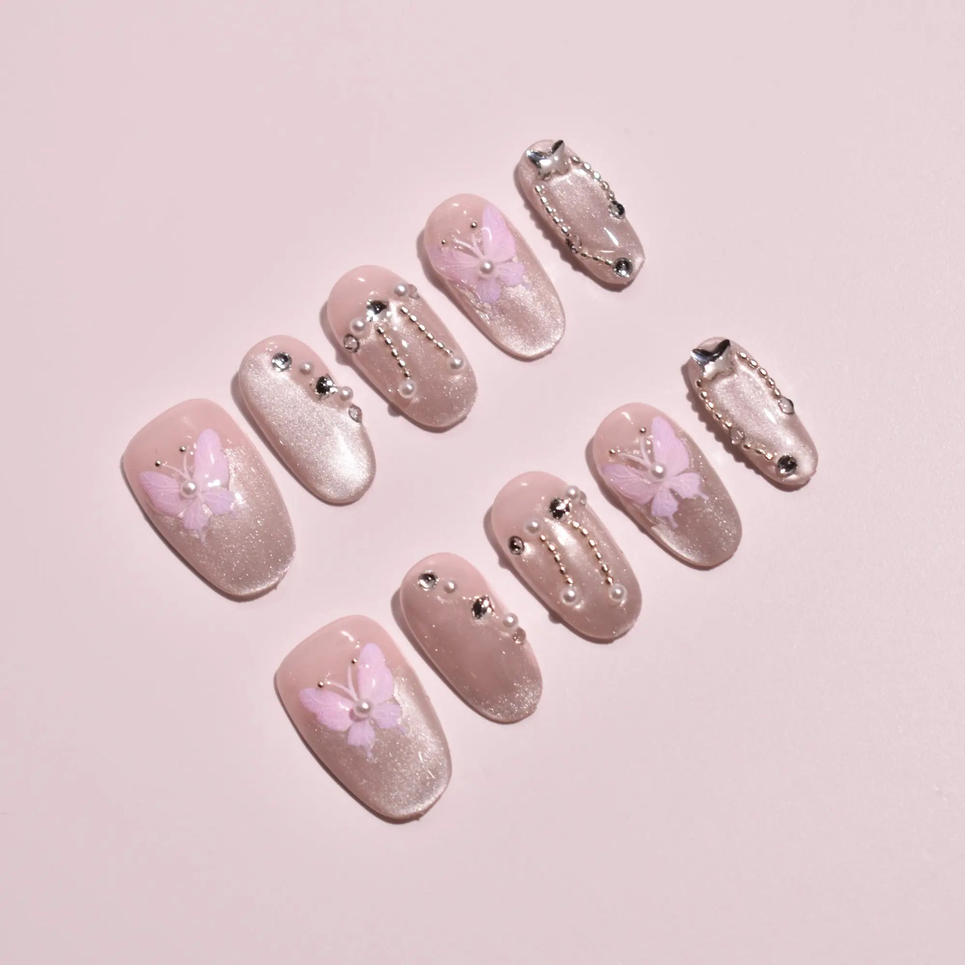 Gossamer Wing & Silk Thread Press-On Nails Bling Empire