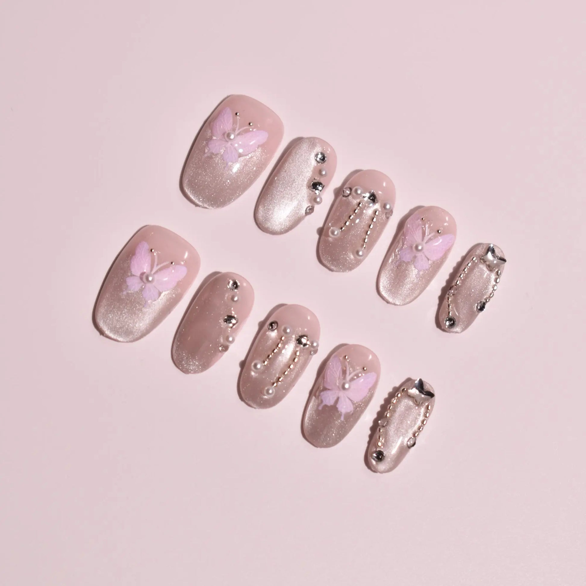 Gossamer Wing & Silk Thread Press-On Nails Bling Empire