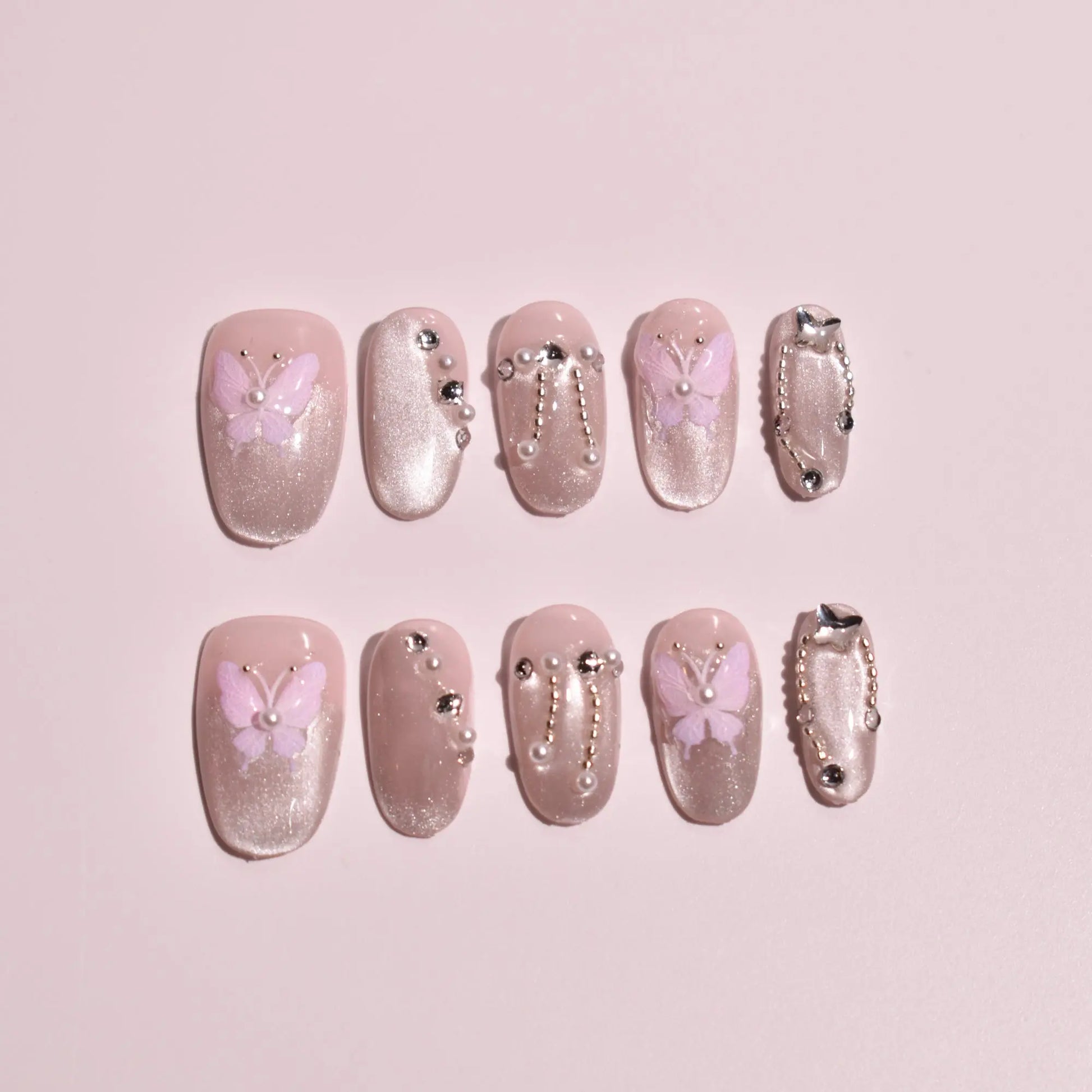 Gossamer Wing & Silk Thread Press-On Nails Bling Empire