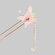 Papillon d'Éclat | Jeweled Garden Butterfly Kanzashi Hairpin