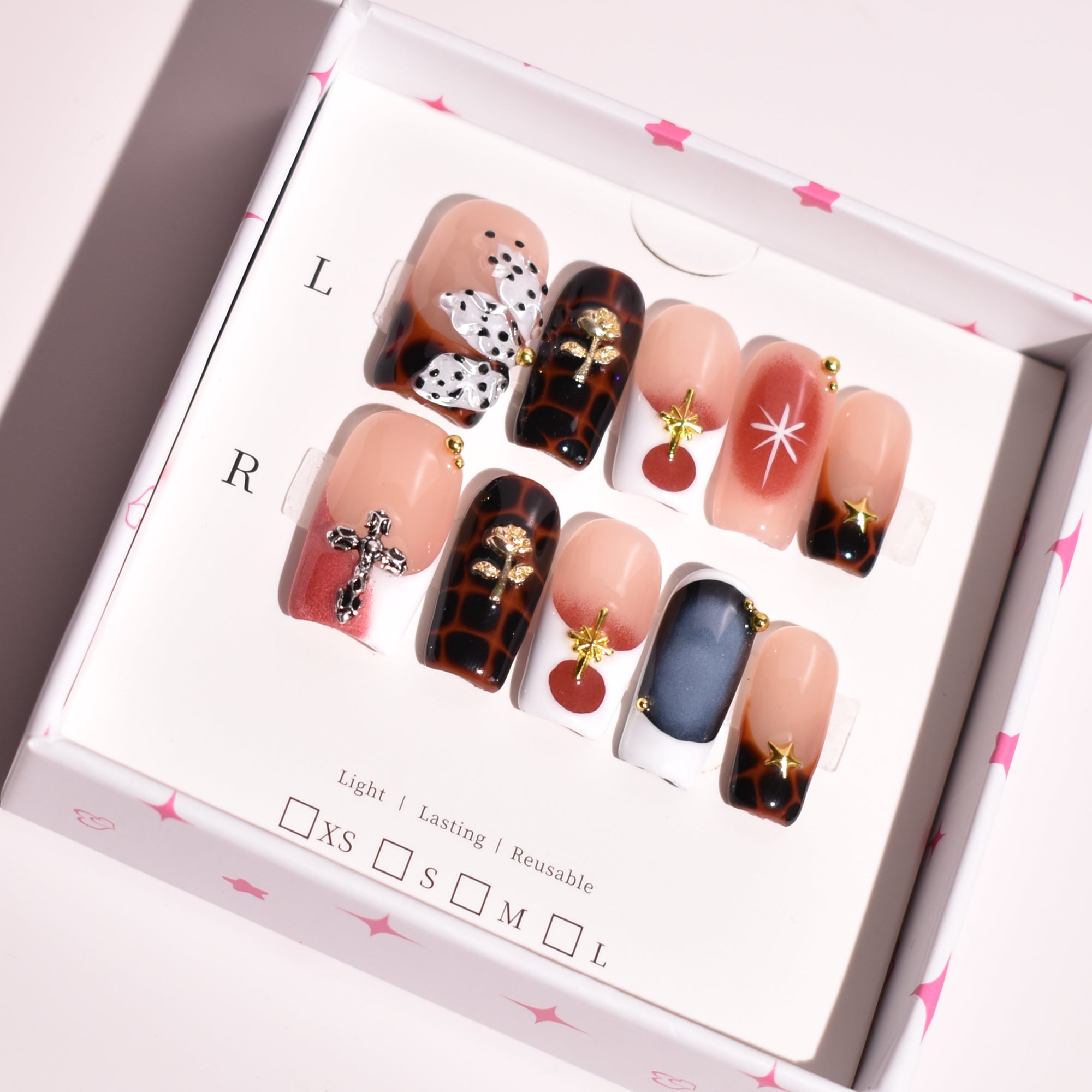 Nocturne Relic – Medium Square Press-On Nails | b3B54