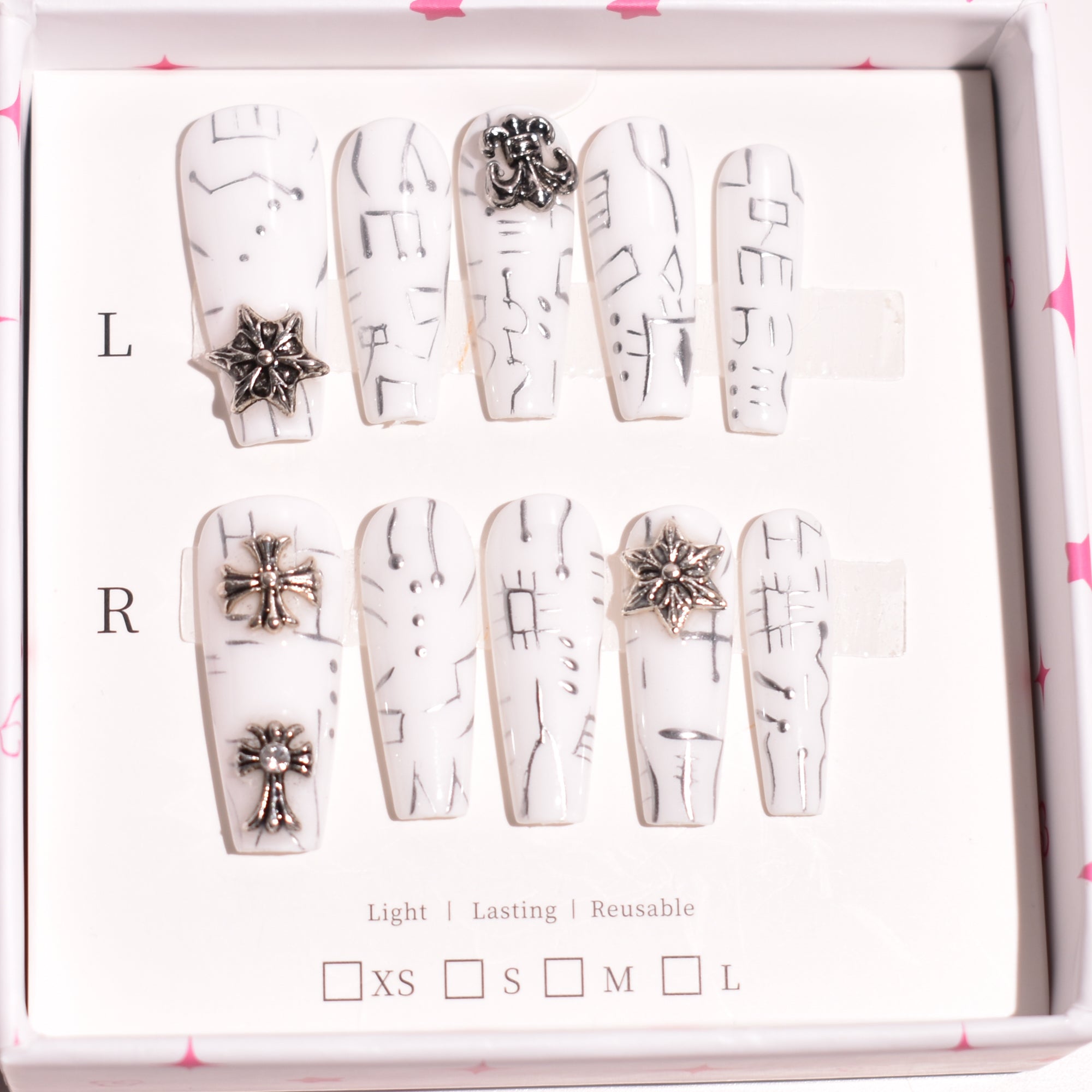 Relic Syntax Long Coffin Press-On Nails | b3B16