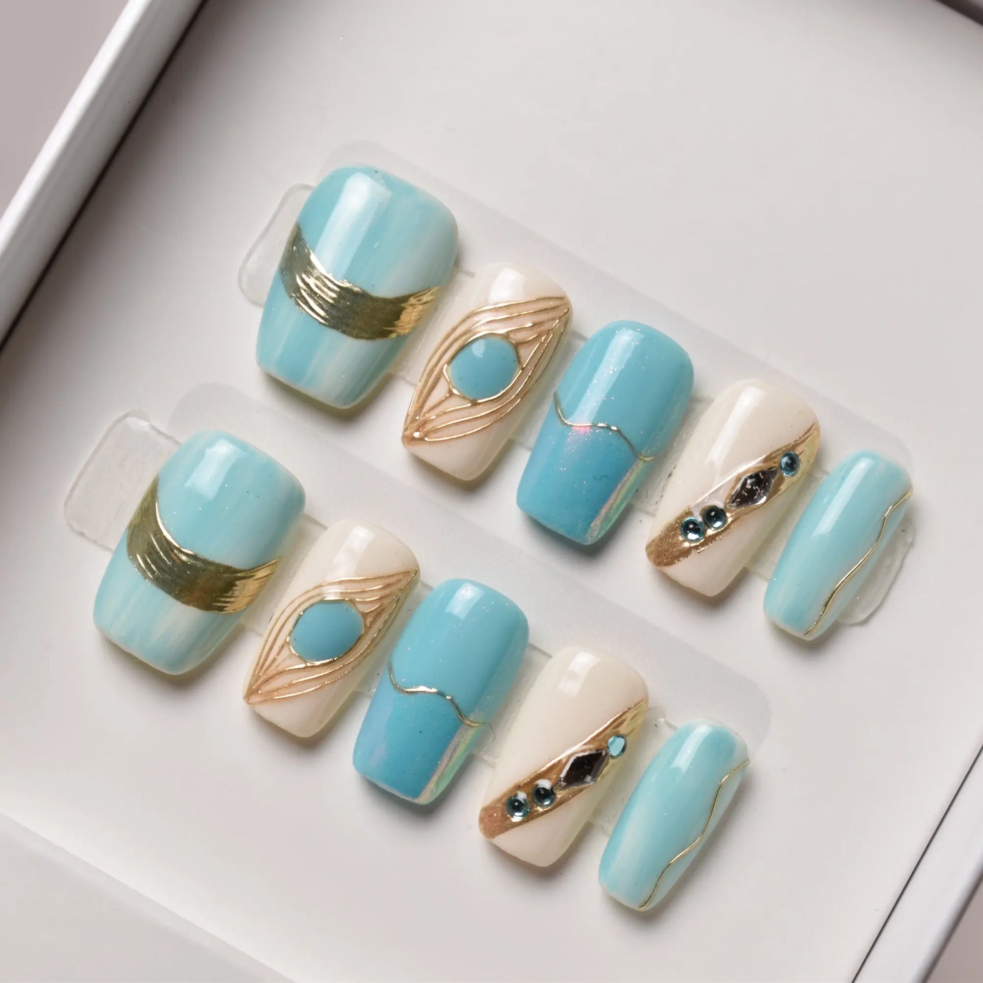 Umi no Takarabako (海の宝箱) – “Ocean’s Treasure Box” Bling Empire Nails