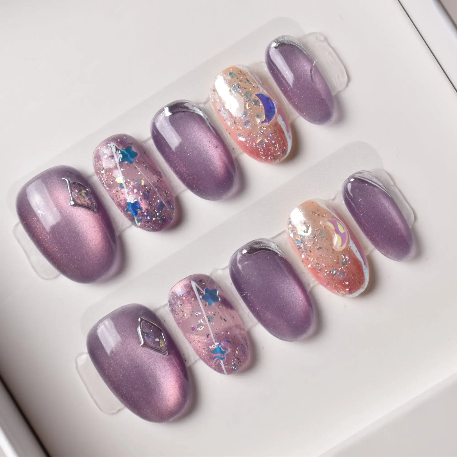 Hoshi no Yume (星の夢) – “Dream of Stars” Bling Empire Nails