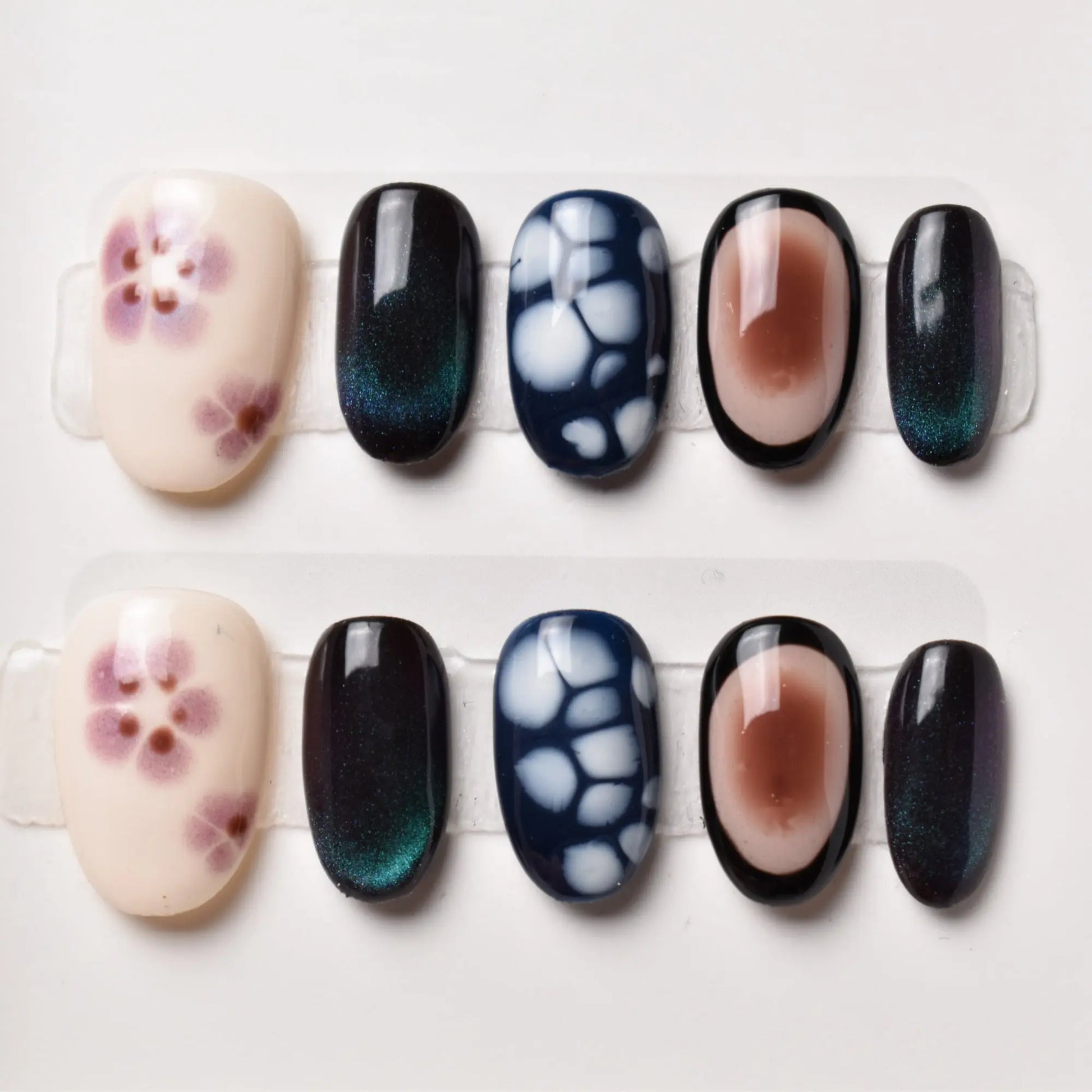 Komon no Umi (小紋の海) – “Patterned Sea” Bling Empire Nails