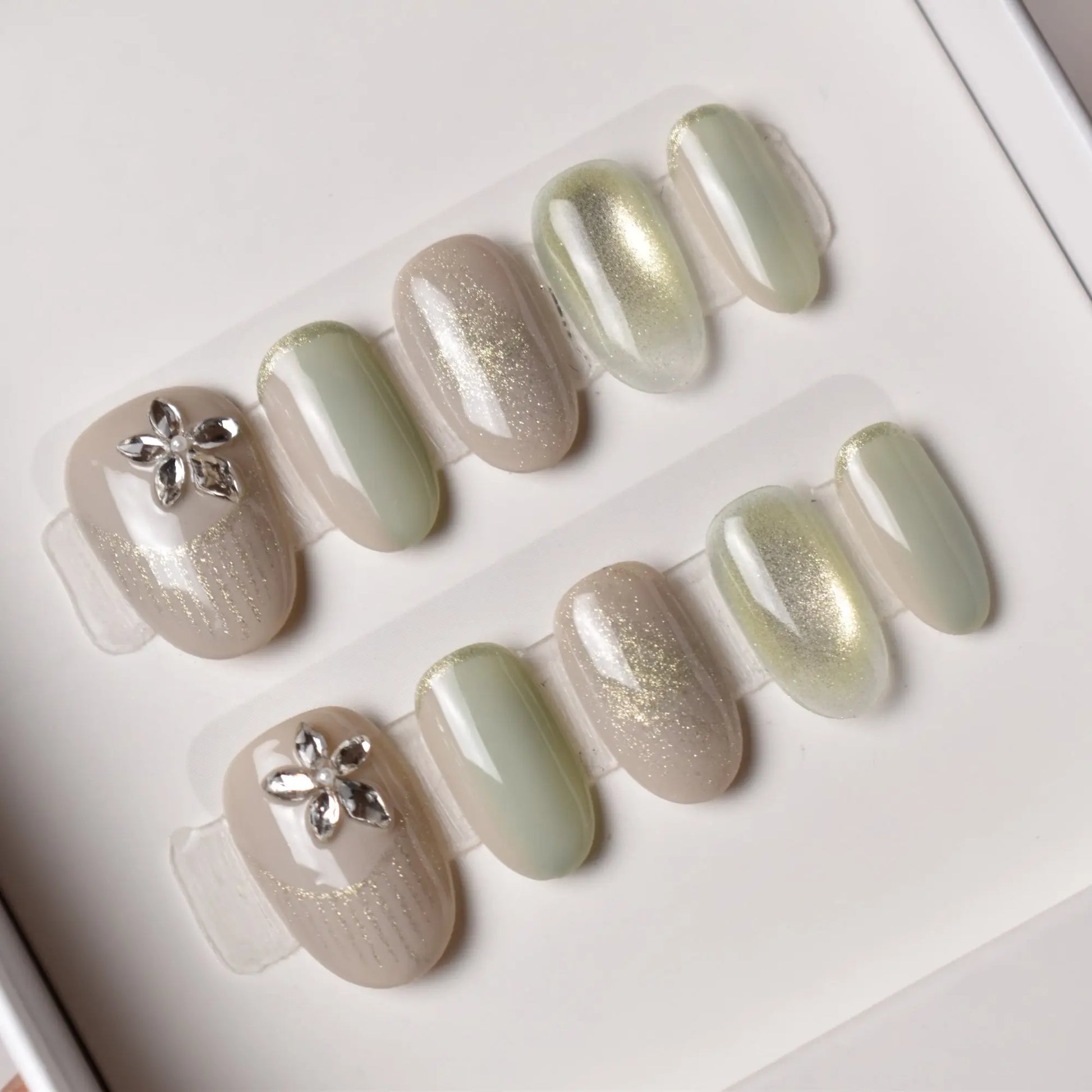 Hikari no Hane (光の羽) – “Wings of Light” Bling Empire Nails