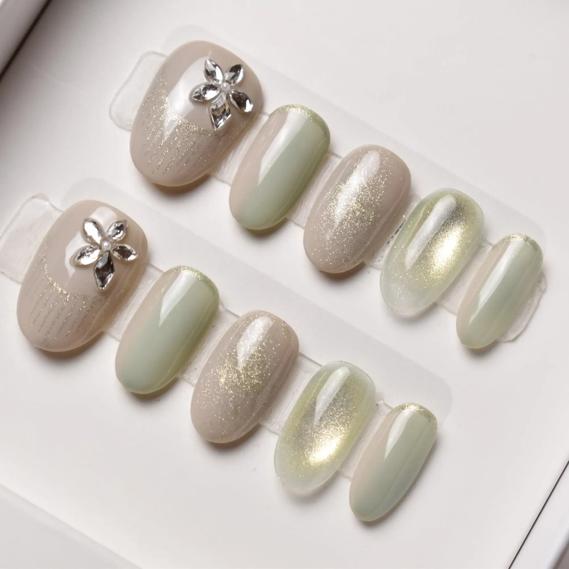 Hikari no Hane (光の羽) – “Wings of Light” Bling Empire Nails