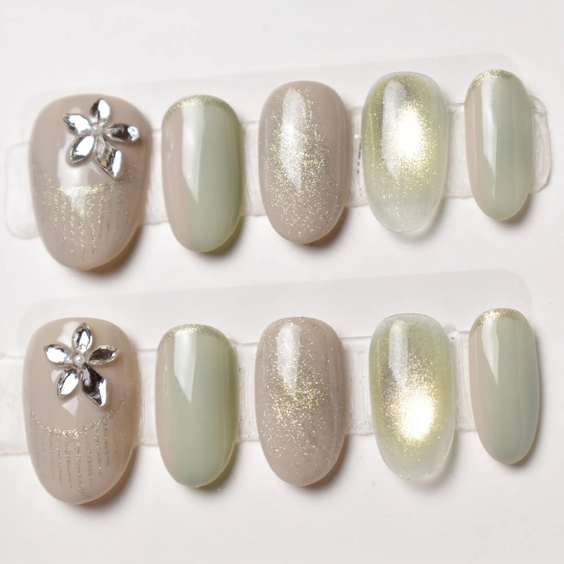 Hikari no Hane (光の羽) – “Wings of Light” Bling Empire Nails