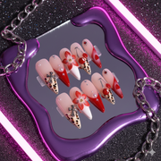 Scarlet Vice – Long Stiletto Press-On Nails | b3B66