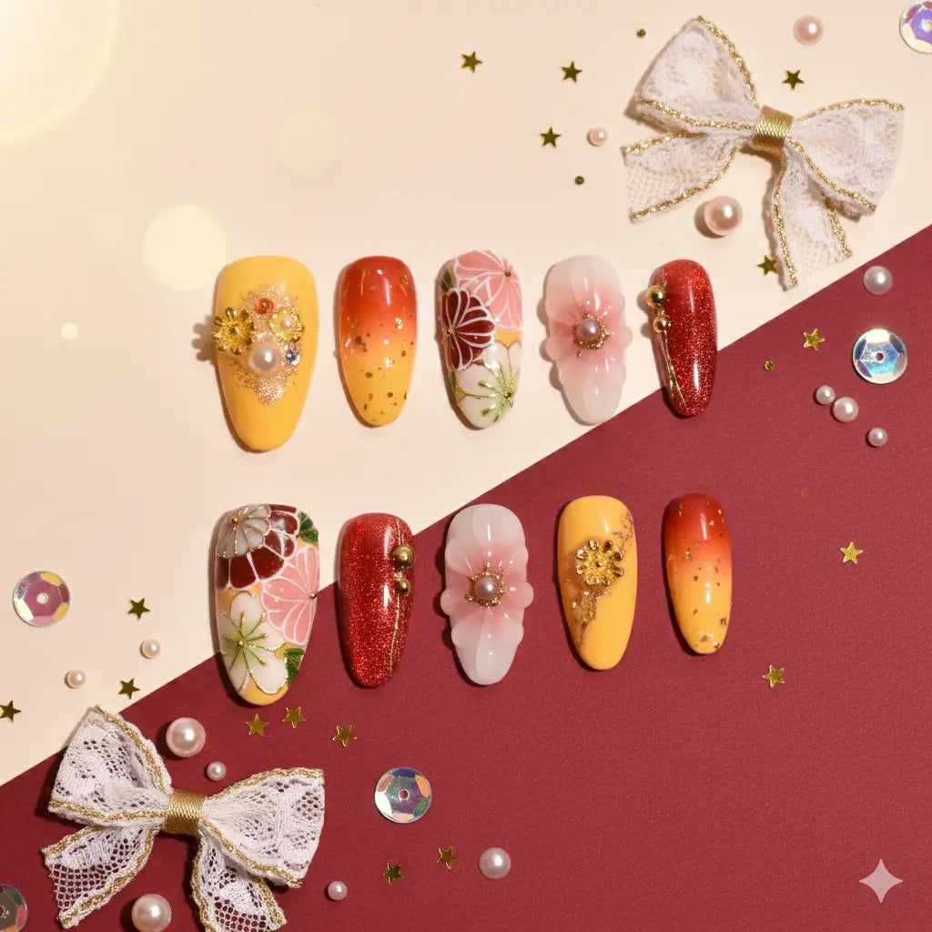 Draft Nailset B1B57 Bling Empire