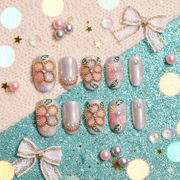 Hakuchō no Hikarai | Handmade Press-on Nails | Custom Japanese Nail Art