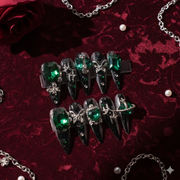 Verdant Dominion – Long Stiletto Press-On Nails | b3B58