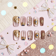 Komorebi Frost | Handmade Press-on Nails | Custom Japanese Nail Art