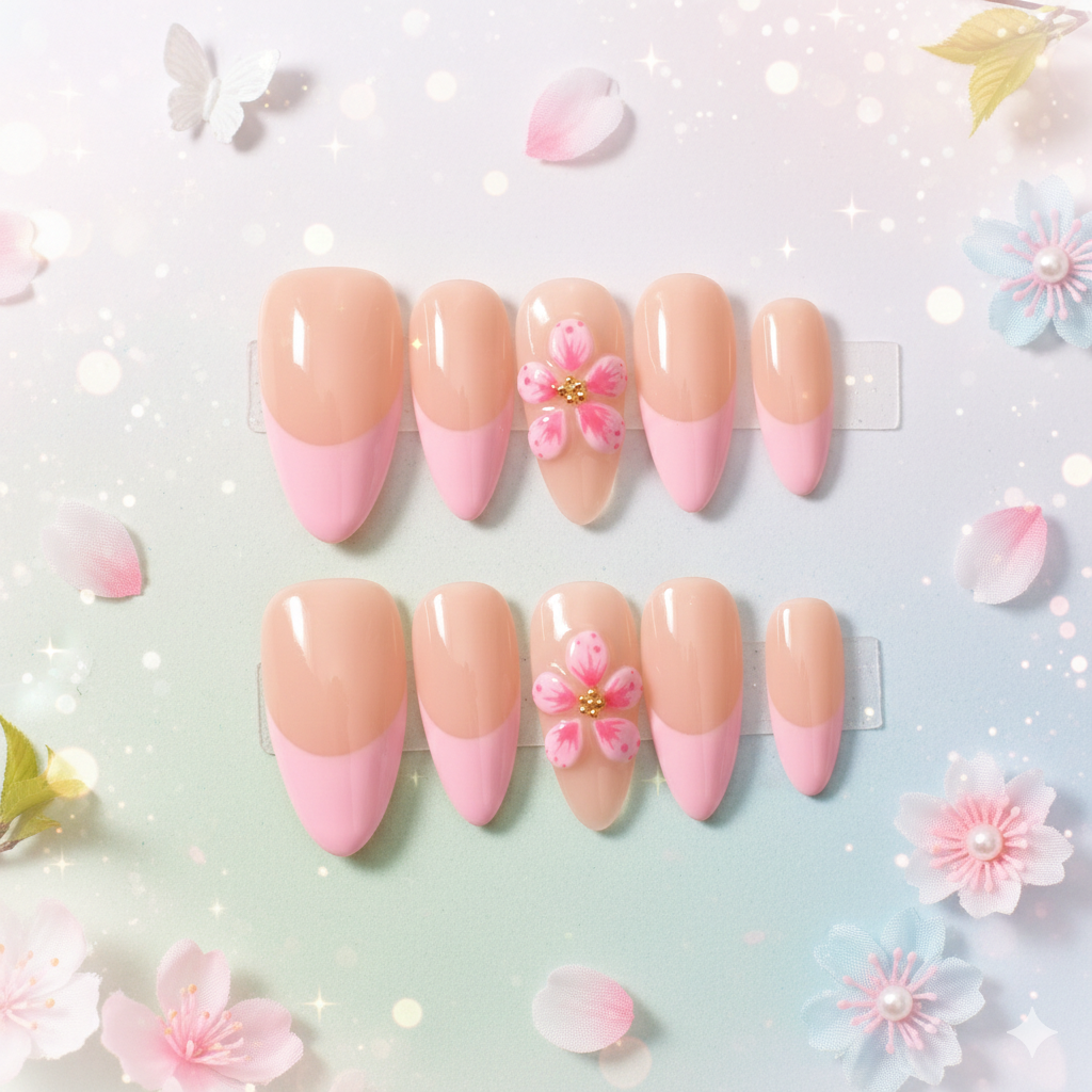 Petal Edit – Medium Almond Press-On Nails | b3B59