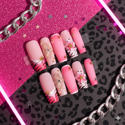 Blush Dominion Medium Square Pink Ombre Press-On Nails | b3B81