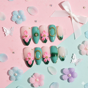 Verdant Relic – Medium Almond Press-On Nails | b3B45