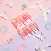 Hello Kitty Petals – Long Stiletto Press-On Nails | b3B30