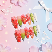 Guava Heat Stiletto Press-On Nails | b3B18
