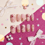 Crimson Hanagasumi | Handmade Press-on Nails | Custom Japanese Nail Art