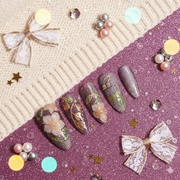 Kagayaku Hana | Handmade Press-on Nails | Custom Japanese Nail Art