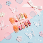 Tiger Blossom – Medium Square Press-On Nails | b3B32