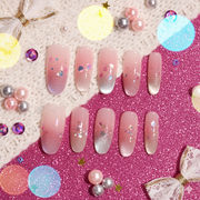 Ginsekai no Chō | Handmade Press-on Nails | Custom Japanese Nail Art